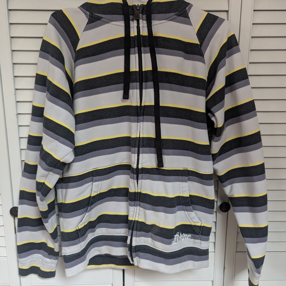 Striped Zip-Up Hoodie